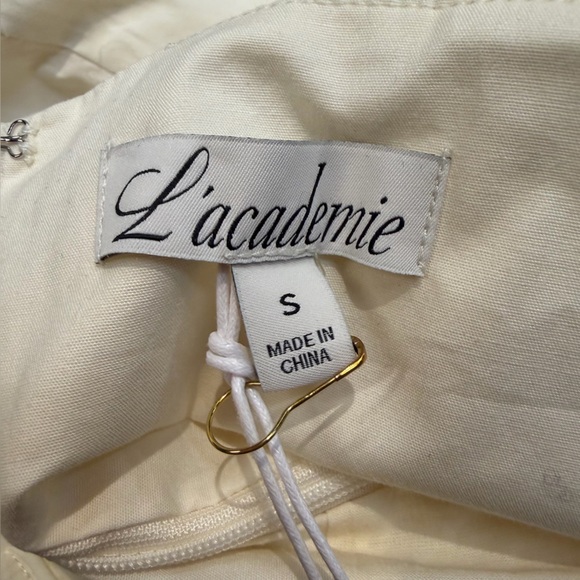 L'ACADEMIE by Marianna Renia Maxi Dress White cream Sleeveless poplin Revolve S - Picture 7 of 8